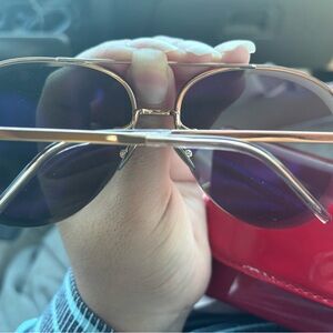 Gold Aviator Sunglasses